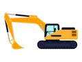 Vector cartoon building machine excavator Royalty Free Stock Photo