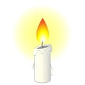 Vector Illustration Cartoon Candle