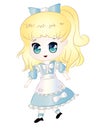 Vector Illustration Cartoon Chibi Alice