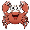 Cartoon crab Royalty Free Stock Photo