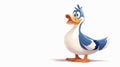 Cute Cartoon Duck Animation Vector Illustration for Kids