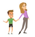 Vector Illustration Cartoon Happy Family Concept Royalty Free Stock Photo