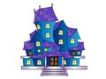 Vector Illustration Cartoon Haunted House