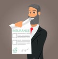 Vector Illustration Cartoon property insurance