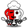 red devil bone chef mascot