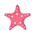 Cartoon seastar icon in modern flat style.