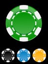 Vector illustration of casino chip