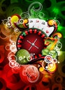 Vector illustration on a casino theme Royalty Free Stock Photo