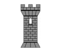 Vector illustration of castle tower Royalty Free Stock Photo