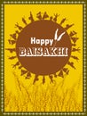 vector illustration of celebration of Punjabi festival Vaisakhi background Royalty Free Stock Photo