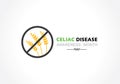 Vector illustration of Celiac Disease Awareness Month in May