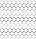 vector illustration of chain link fence wire mesh steel metal isolated on transparent background. Art design gate made. Prison Royalty Free Stock Photo