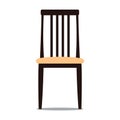 Vector illustration of chair with backrest