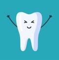Vector illustration of character tooth.