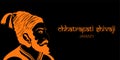 Vector Illustration of Chatrapati Shivaji Maharaj, Maratha clan from Maharashtra, India