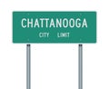 Chattanooga City Limit road sign