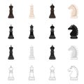 Vector illustration of checkmate and thin icon. Set of checkmate and target stock vector illustration. Royalty Free Stock Photo