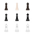 Vector design of checkmate and thin icon. Set of checkmate and target stock symbol for web. Royalty Free Stock Photo