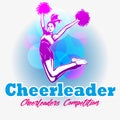 Cheerleader competition symbol.
