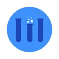 Vector illustration of chemical lab test tube icon