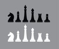 Vector illustration Chess figures Royalty Free Stock Photo