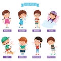 Vector Illustration Of Child Diseases