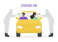Chinese Coronavirus nCoV Covid-19 inspects car