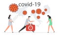 Coronavirus nCoV COVID-19 People China virus Map