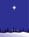 Vector Bethlehem Star Christmas Background.