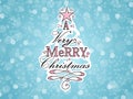 Vector illustration of christmas tree Royalty Free Stock Photo