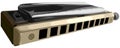 Vector illustration of chromatic harmonica.