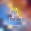 Vector illustration of church