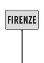 City of Florence road sign