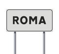 City of Rome road sign