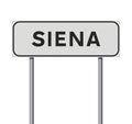 City of Siena road sign