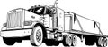 Classic Peterbilt Illustration Royalty Free Stock Photo