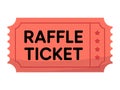 Raffle Ticket Illustration Royalty Free Stock Photo