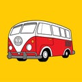 Vector Illustration Classic Volkswagen Van