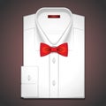 Vector illustration of a classic white shirt Royalty Free Stock Photo