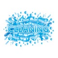 Vector illustration. Cleaning.