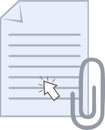 click pc pointer mouse attach computer file Royalty Free Stock Photo