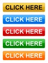 Click here button Royalty Free Stock Photo