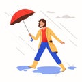 Vector illustration. Climate change concept. Character design, vector flat illustration