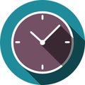Vector illustration of clock Royalty Free Stock Photo