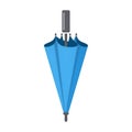 Closed Blue Umbrella Illustration Royalty Free Stock Photo