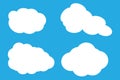 Vector illustration of clouds collection