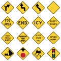 Traffic Warning Signs in the United States