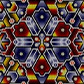 Ethnic huichol art pattern Royalty Free Stock Photo