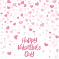 Vector Illustration of a Colorful Background with Heart Confetti