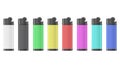 Vector illustration of Colorful Burning Lighters.